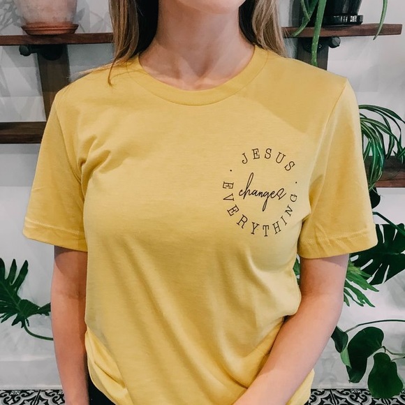 Elevated Faith | Tops | Yellow Jesus 